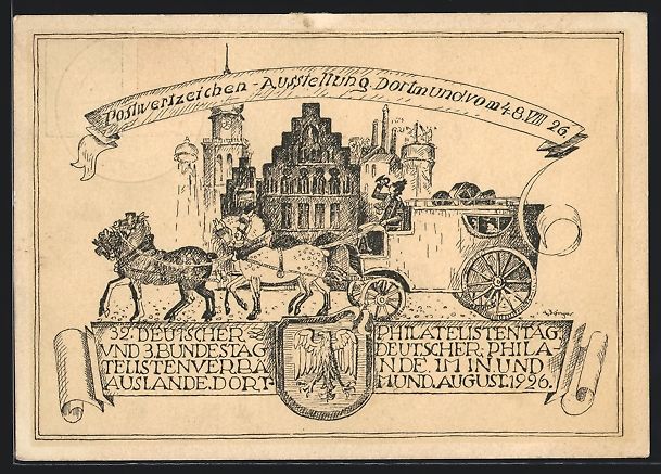Entiers postaux: Dortmund, Postwertzeichen-Ausstellung 19 – D'occasion à Berlin par bartko-reher