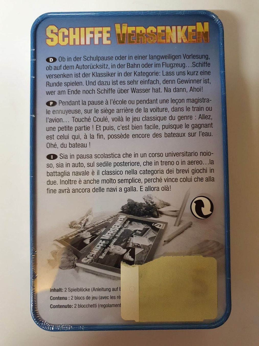 Giochi: Schiffe versenken Schmidt 51205 Spiel – Nuovo e nell'imballaggio originale da Oberdorf BL venduto da BaldenEagle 1