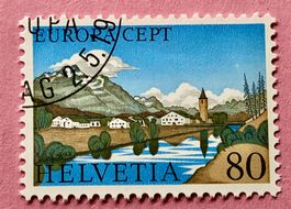 Nr.590 Sils-Baselgia GESTEMPELT Europa 1977 