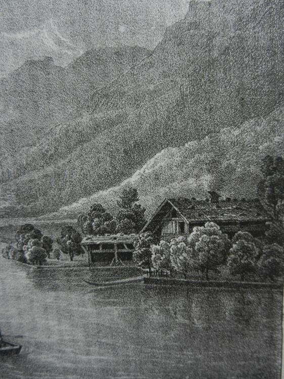 Incisioni: Sortie de l'Aar Brienzersee – Usato da Risch venduto da Rischli15 7