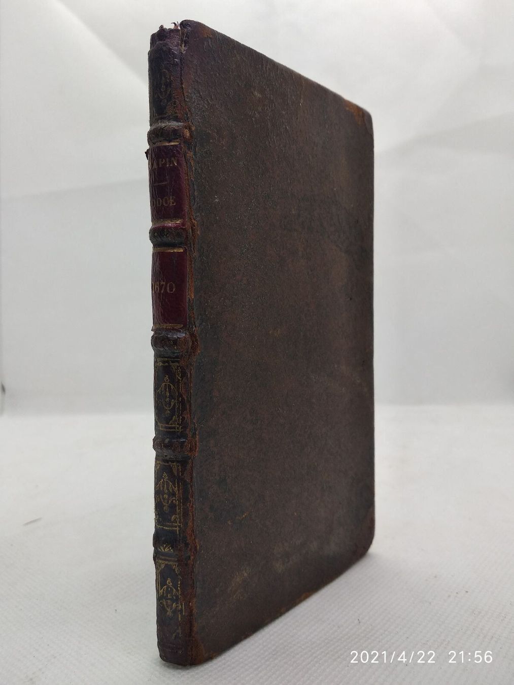 Libri: BAROCKLITERATUR - RAPIN - 1670 – Usato da Goldach venduto da Gaip 7