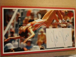 Heike Henkel - Olympia Gold 92 - 12x20cm - handsigniert