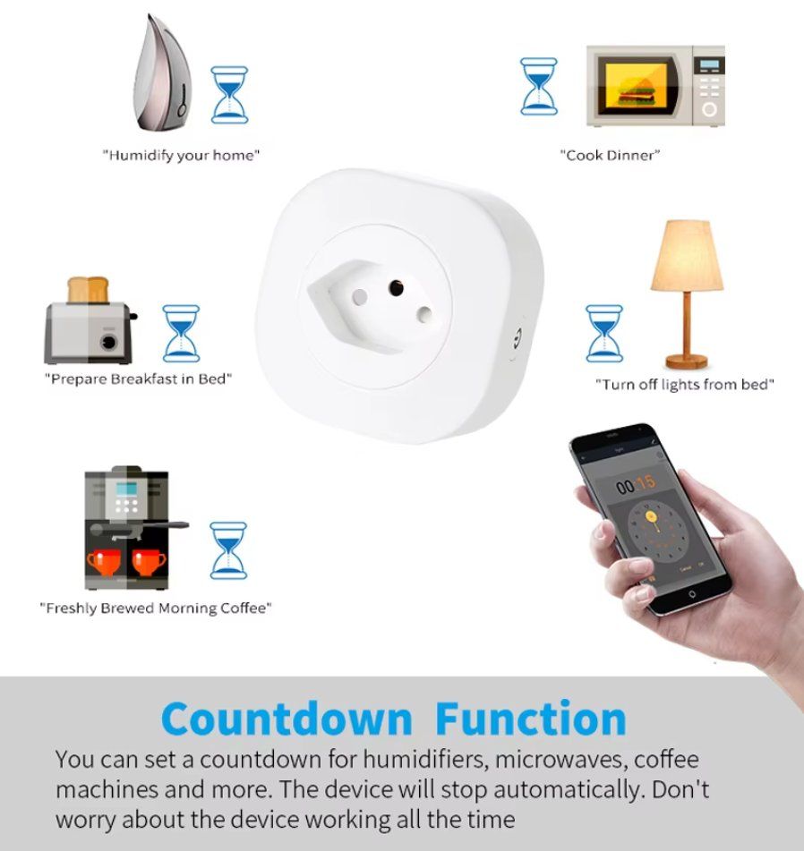Spine: WiFi Smart Plug Steckdose Adapter 16A Alexa Google Handy App – Nuovo e nell'imballaggio originale da Illnau venduto da diy-shop 3