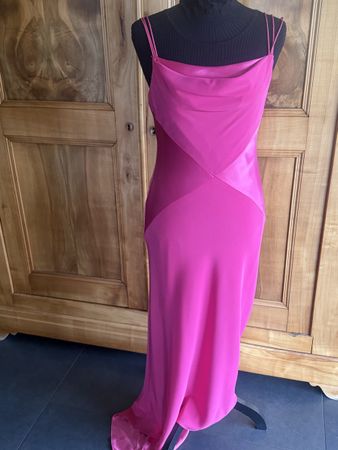 Très Belle robe de soirée rose fuchsia, idéale fêtes !T38