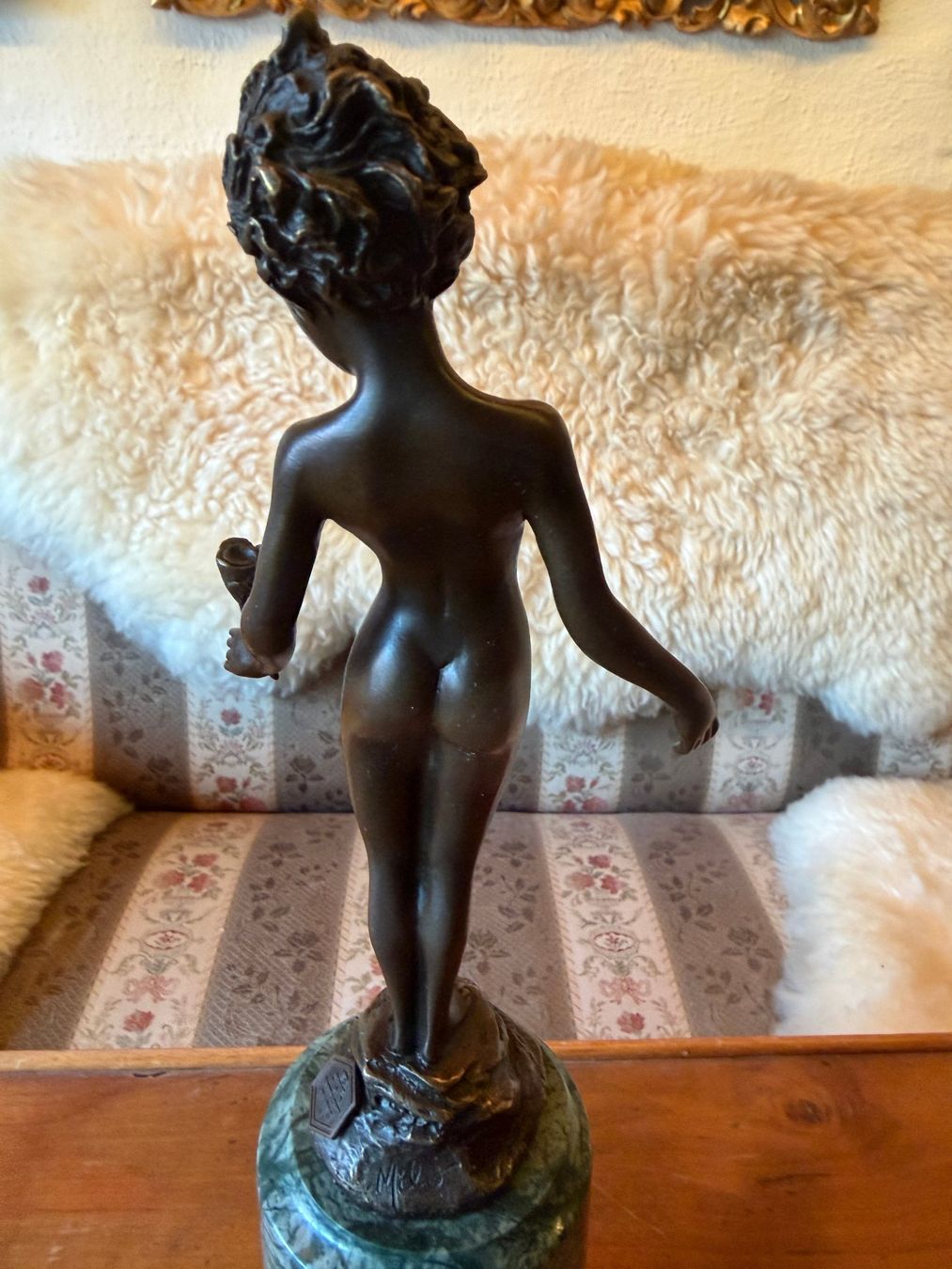 Sculture & Statue: Milo Mädchen mit der Rose, Art Deco, Bronze und Marmor – Usato da Zofingen venduto da Schekke 4