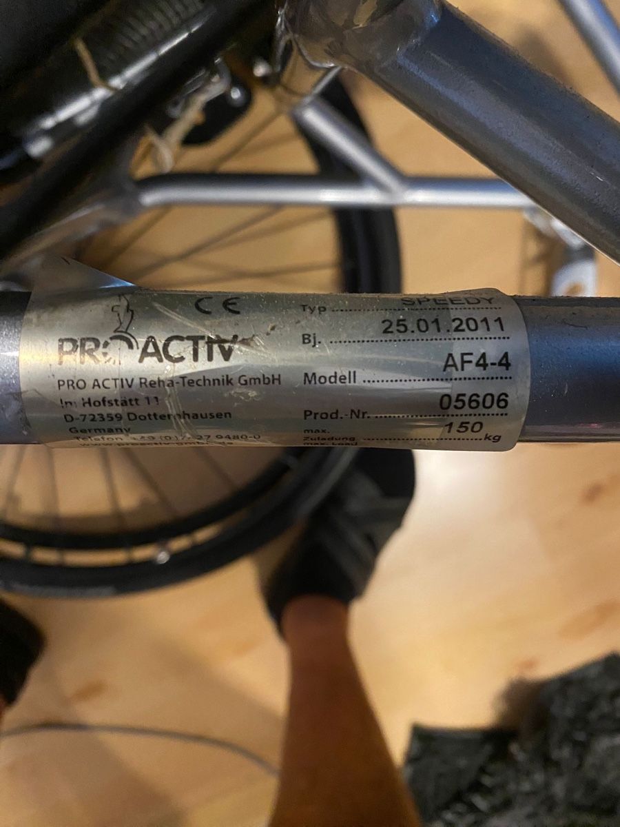Sedie a rotelle: Proactiv Speedy Rollstuhl AF4.4 – Usato da Schübelbach venduto da Kandija 5