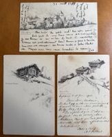 3 x Ormons - Dessus - Vers L'Eglise - Litho 1901