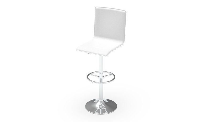 Sgabelli: Barhocker weiss mit hoher Lehne – Nuovo (secondo la descrizione) da Attikon venduto da Creawork33