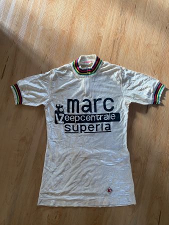 Vintage velotrikot team marc weltmeister pearl izumi six day