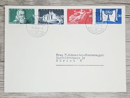 CL01 Enveloppe + Timbre Suisse 1948