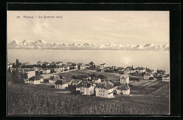 Cartoline postali: AK Peseux, Le Quartier neuf – Usato da Berlin venduto da bartko-reher