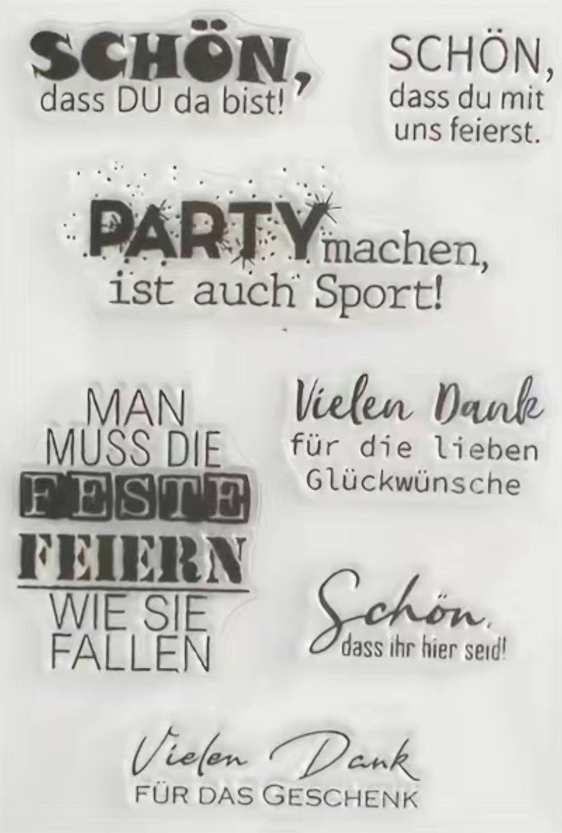 Timbri: Silikonstempel Schön, dass du da bist – Nuovo e nell'imballaggio originale da Kaltbrunn venduto da schere-stein-papier
