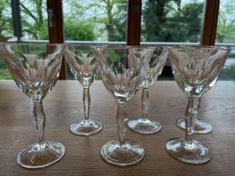 6er Set Kristallgläser zu verkaufen