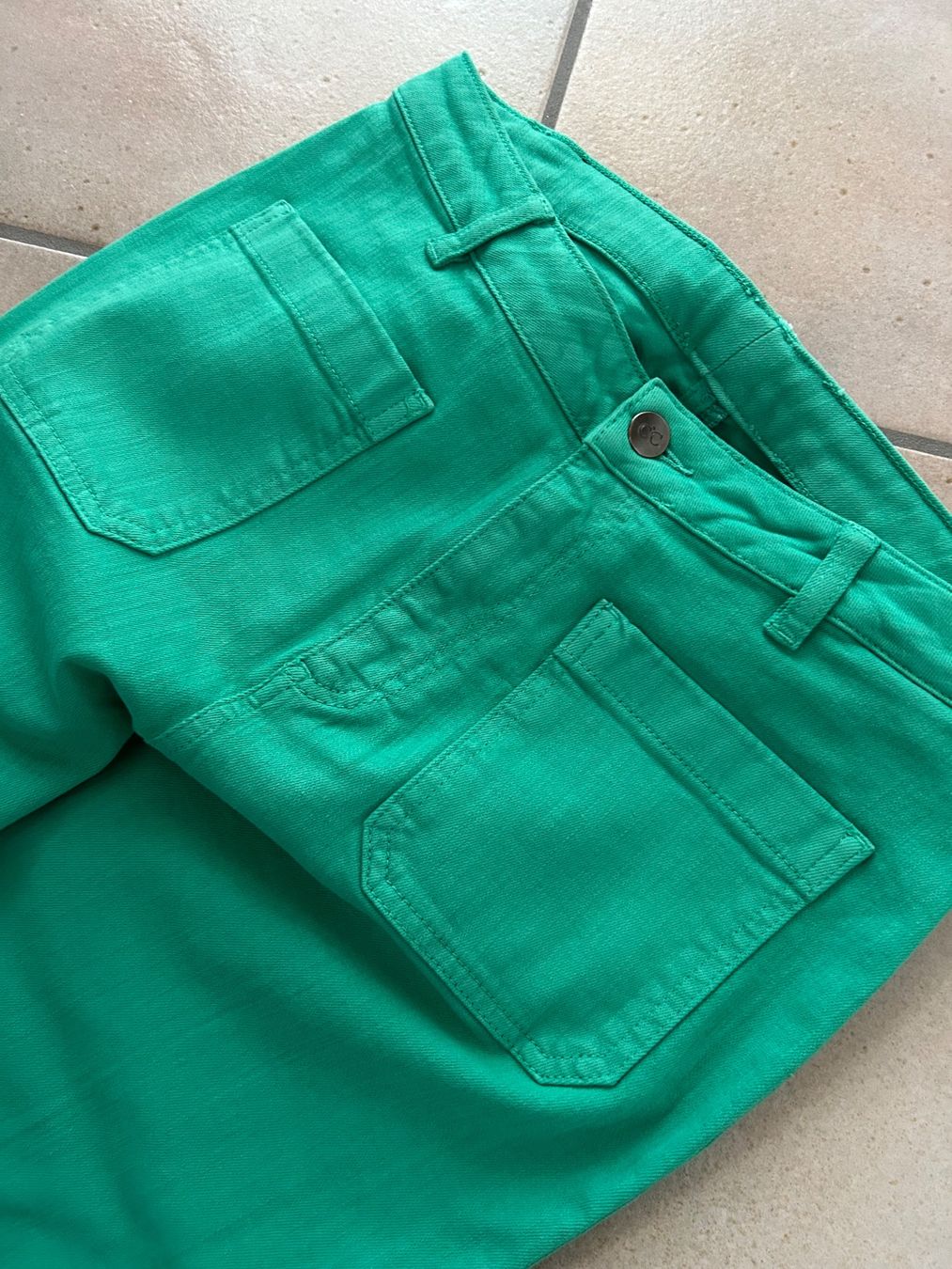 Jeans: Jeans Flared Grün co‘ couture – Nuovo (secondo la descrizione) da Dagmersellen venduto da sniff64