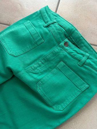 Jeans Flared Grün co‘ couture