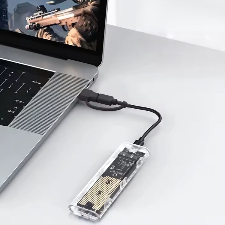 M.2 NVMe PCIe & NGFF SATA SSD USB 3.1 Gehäuse external Case (Neu und ...