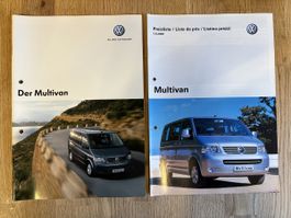VW Multivan Prospekte und Preisliste von 2007/2008, Top!
