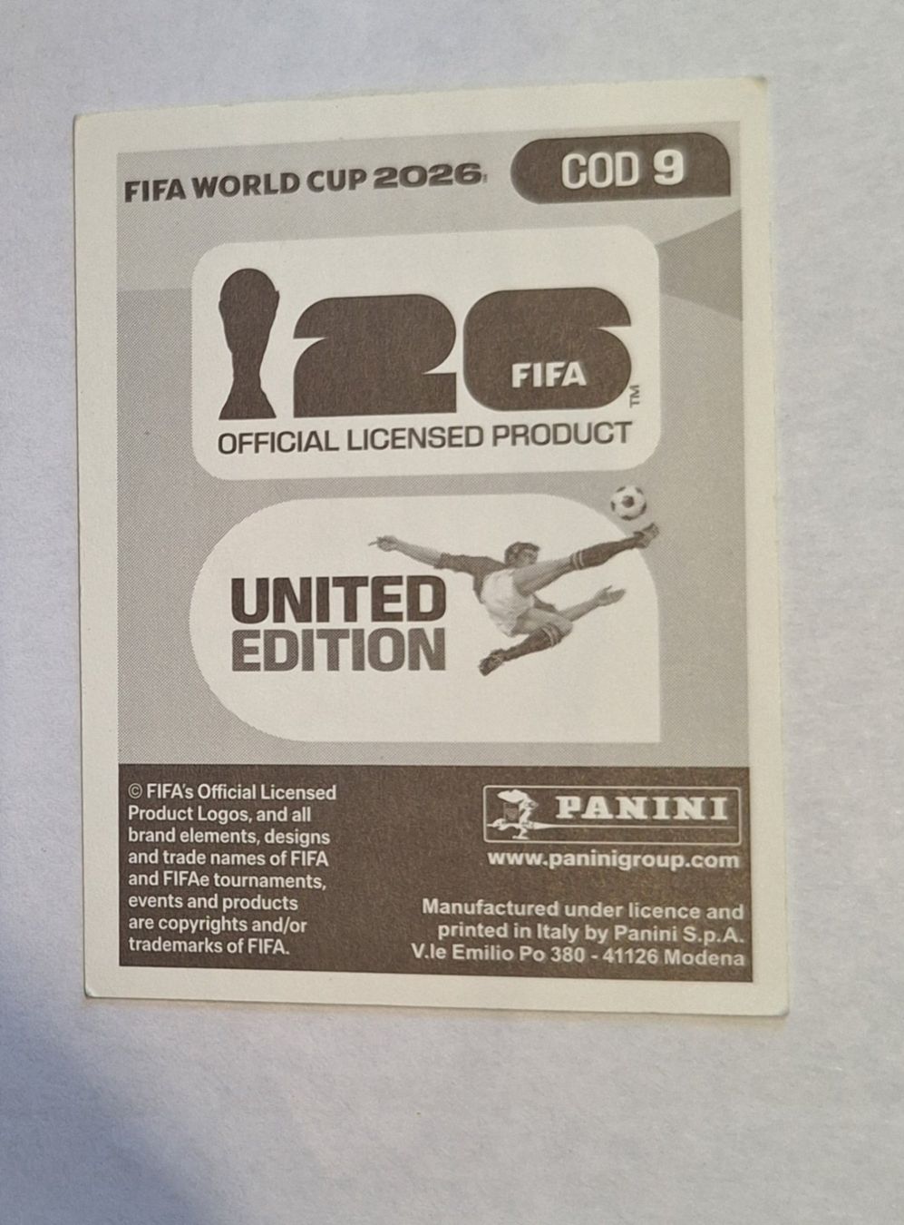 Panini Carte collezionabili: Panini Ngal'ayel Mukau COD 9 – Nuovo (secondo la descrizione) da Romanens venduto da Crocette 1