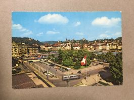 Luzern Bahnhofplatz mit Stadtbus 1965