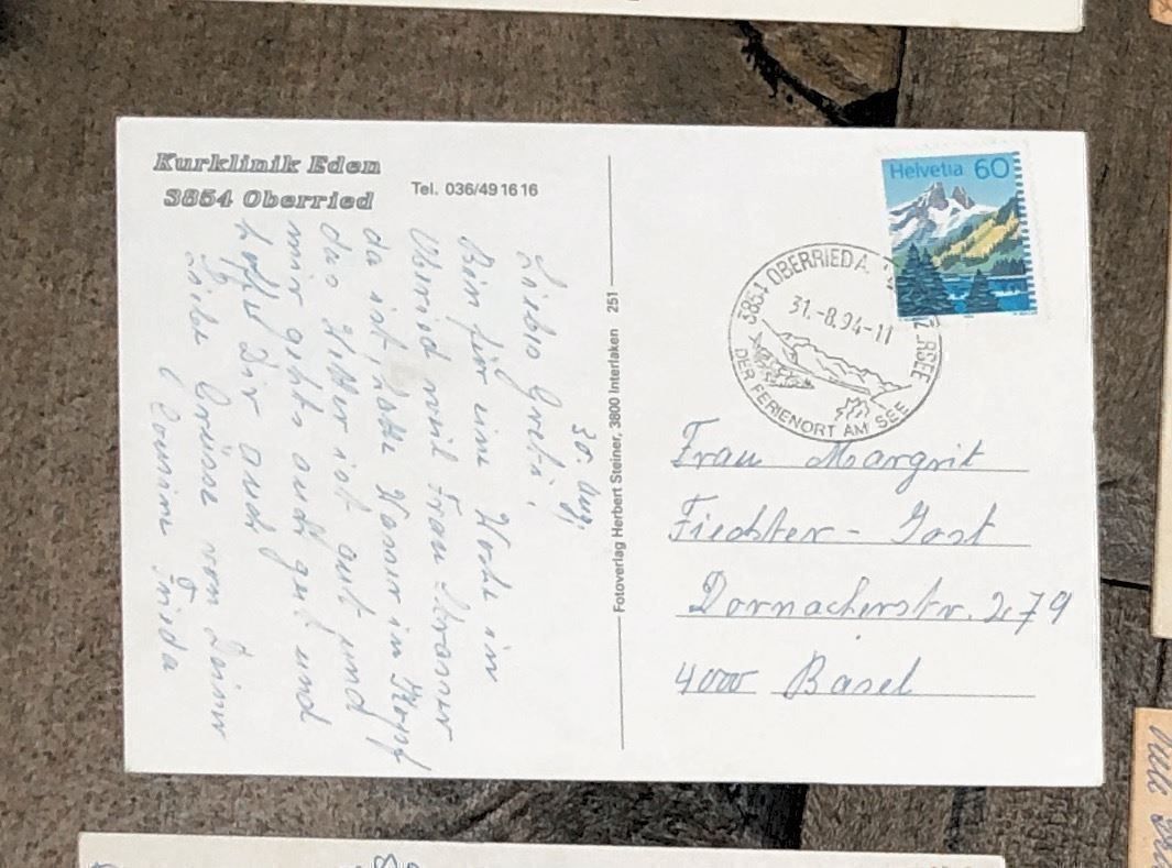 Cartoline postali: Kurklinik EDEN OBERRIED, 1.-- – Usato da Lufingen venduto da Rac0 1