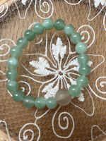 Armband  aus seltenem Dulong-Jade und Lychee-Achat