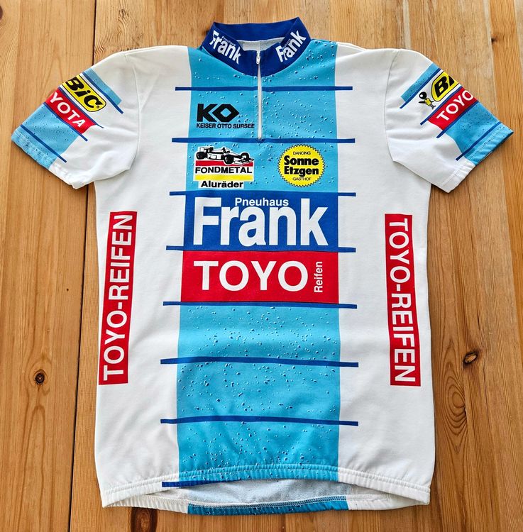 Maillot Cycliste Professionnel Frank Toyo Tyres Années 90 - Taille L