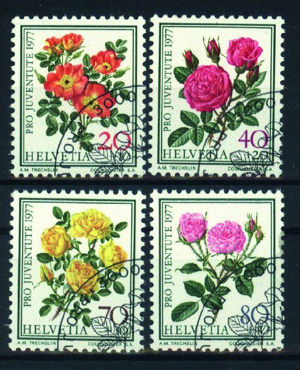 Alle Briefmarken: 1977, Pro Juventut, ET, gummiert – Gebraucht aus Willisau von Vollstempel