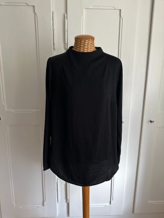 Bluse schwarz fliessend - 42