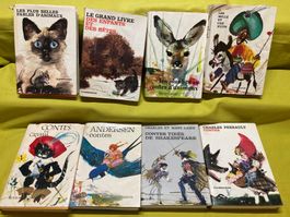 Lot 8 livres d'enfants vintage Flammarion années 60-70