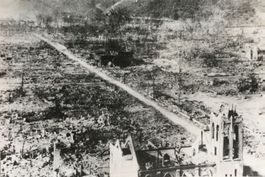 Atombombe Hiroshima, 1945, Verwüstung, Orig. Press Photo
