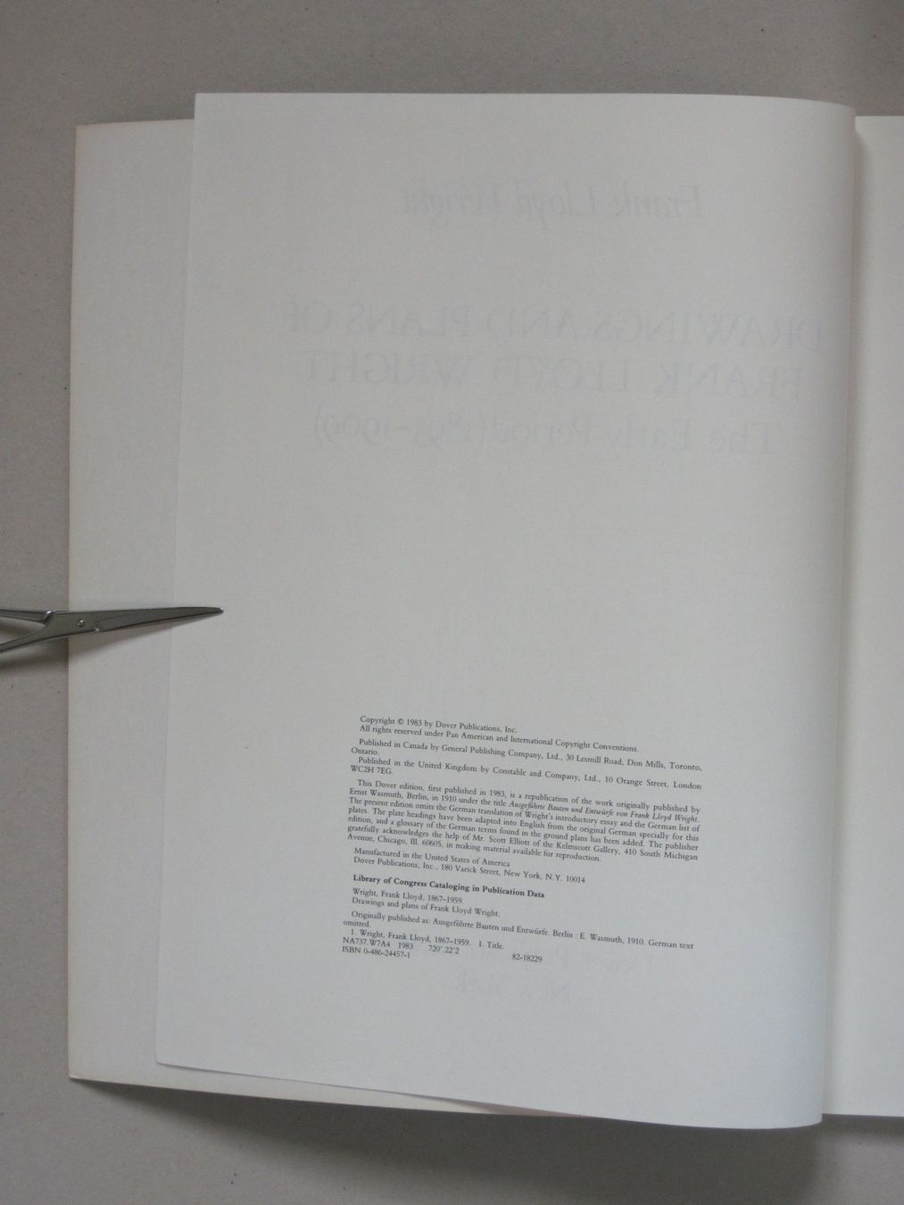 Libri: Frank Lloyd Wright Zeichnungen und Pläne – Usato da Feuerthalen venduto da mam_5l7b 1