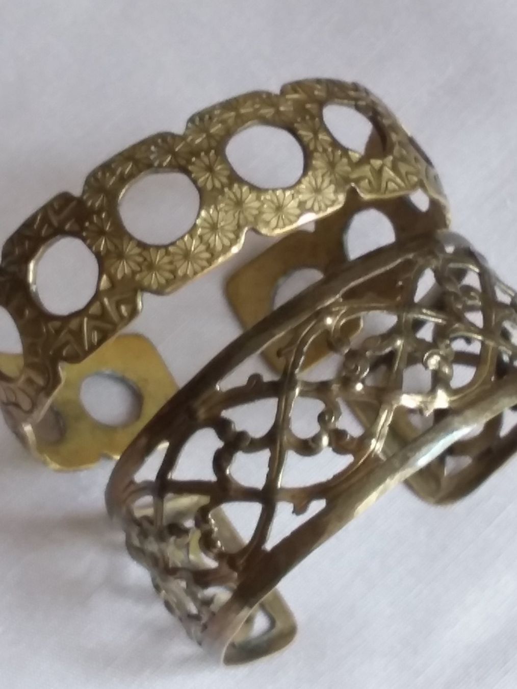 Bracciali & Braccialetti: 2 Antike Messing Armreifen ca 1900-1920 – Usato da Zürich venduto da Aleick 2