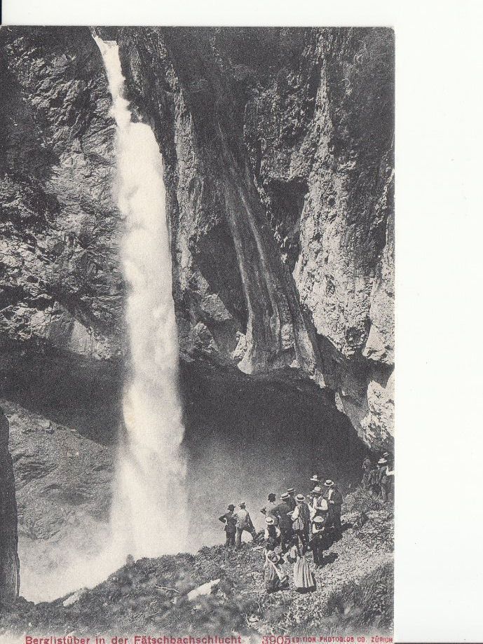 Cartoline postali: Fätschbach Schlucht 1913 – Usato da Bürglen TG venduto da StampGraf