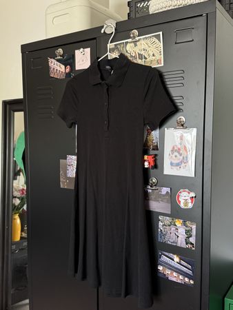 Stylish Black Summer Dress - H&M Ribbed Mini Dress S