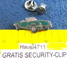 TRIUMPH SPITFIRE CABRIOLET AUTO PIN ENAMEL VINTAGE