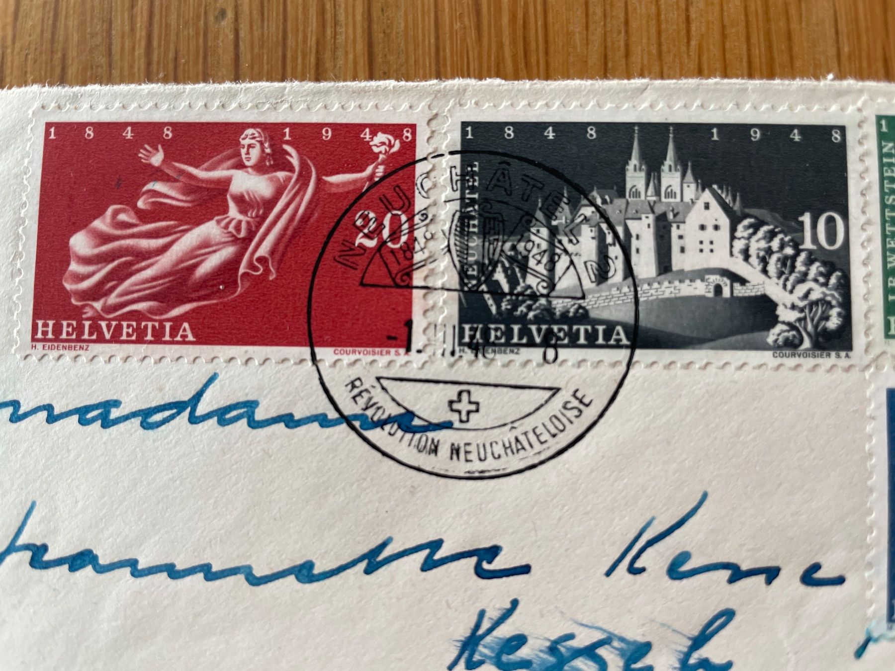Tutti i francobolli: 01.03.1948 N'tel, SBK 20.- – Usato da Sonceboz-Sombeval venduto da Comment2 1