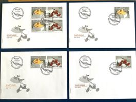 2015 / FDC Alte Spielzeuge Paar - Einzel - Satz