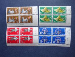 1955 Z-Nr. 320 - 323 4er Block postfrisch**  SBK2026 44.00