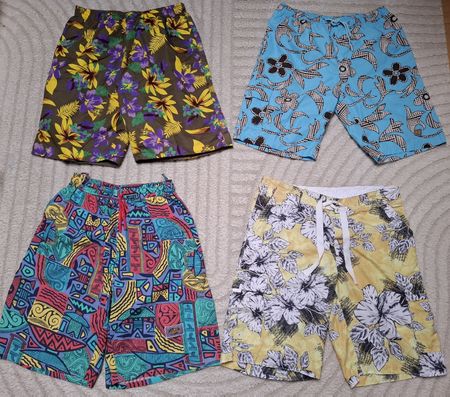 4 Bade shorts Gr. L  Herren Retro Vintage Set Lot paket  🎁