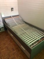 Bettgestell mit Lattenrost und Schubladen 90x200cm