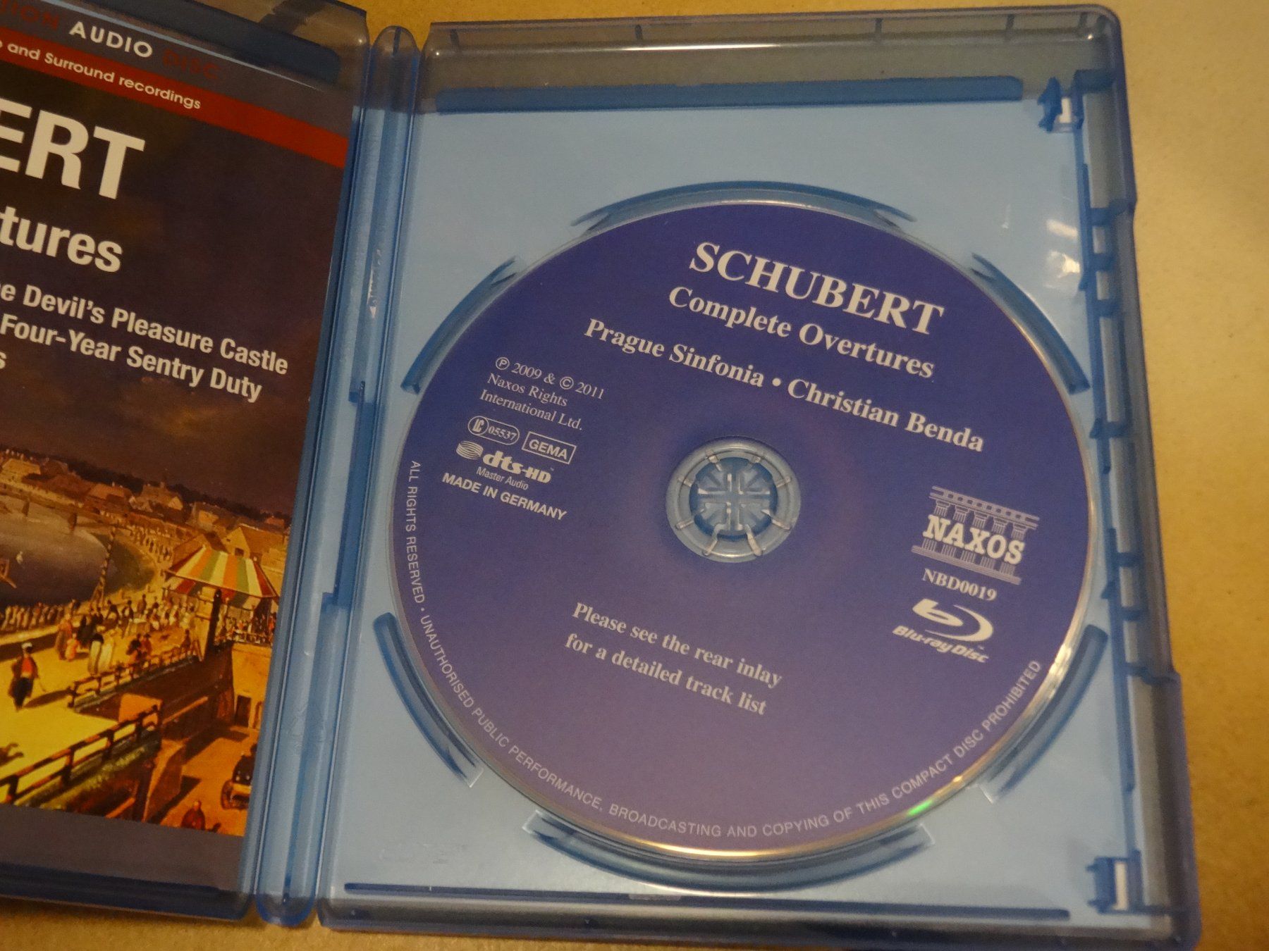 Alle DVDs: Schubert Complete Overtures Naxos Blu-ray – Gebraucht aus Olten von Disc-Ausverkauf 1