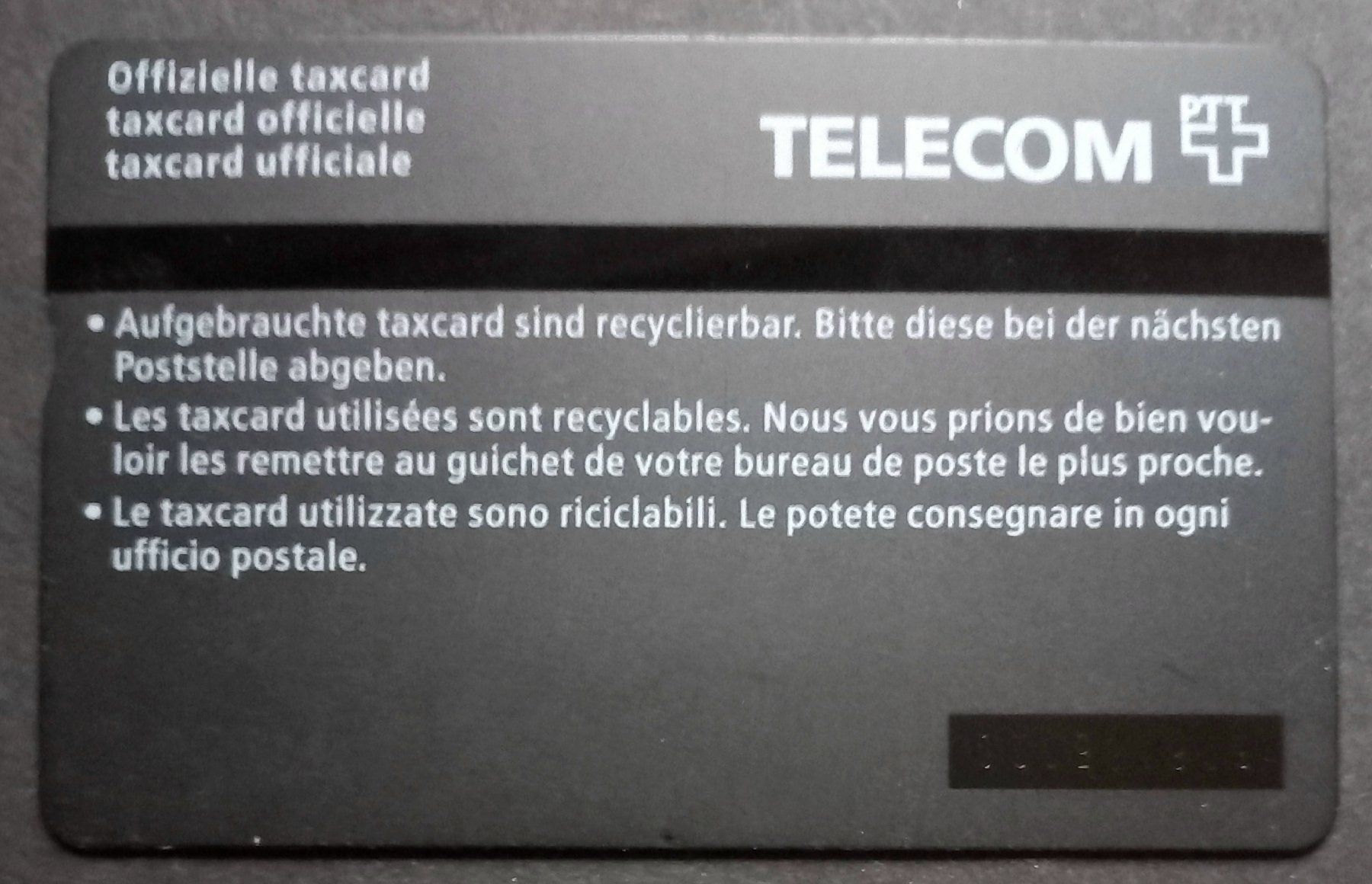 Swisscom Schede telefoniche: Taxcard - Kaninchen - CH – Usato da Niederuzwil venduto da lubimaja 1