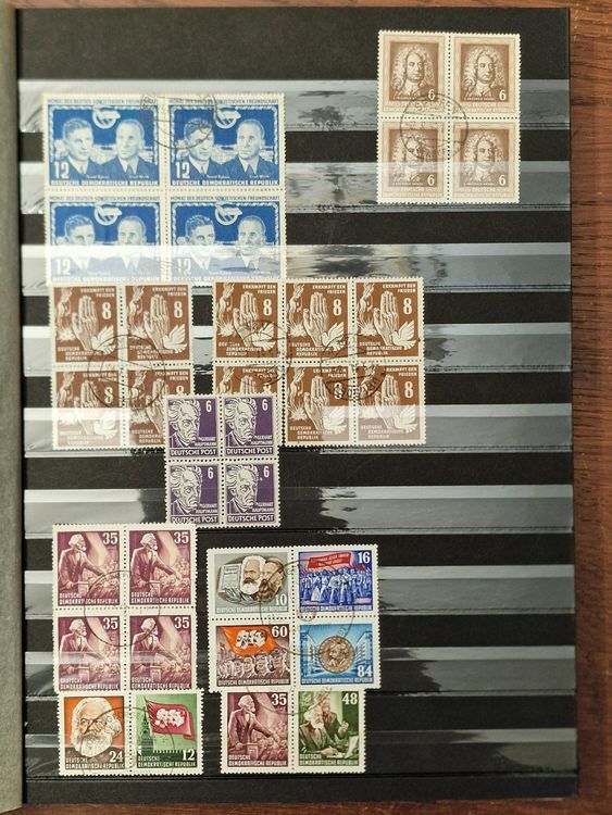 DDR 4-er Blocks ab ca. 1950 ** & gestemp.-wahre Fundgrube! (Gebraucht ...