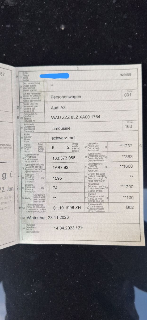 Audi Autos: Audi A3 – D'occasion à Berg am Irchel par Bergai 9