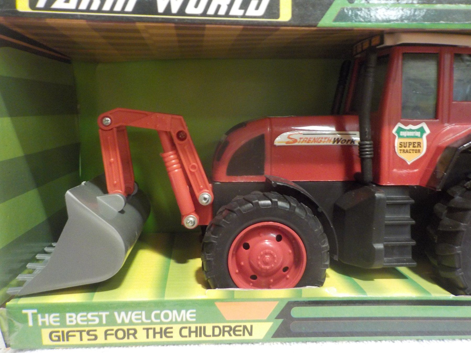 Trattori: Roter Farm World Arbits Traktor mit zubehör – Nuovo e nell'imballaggio originale da Bülach venduto da Freieck 2