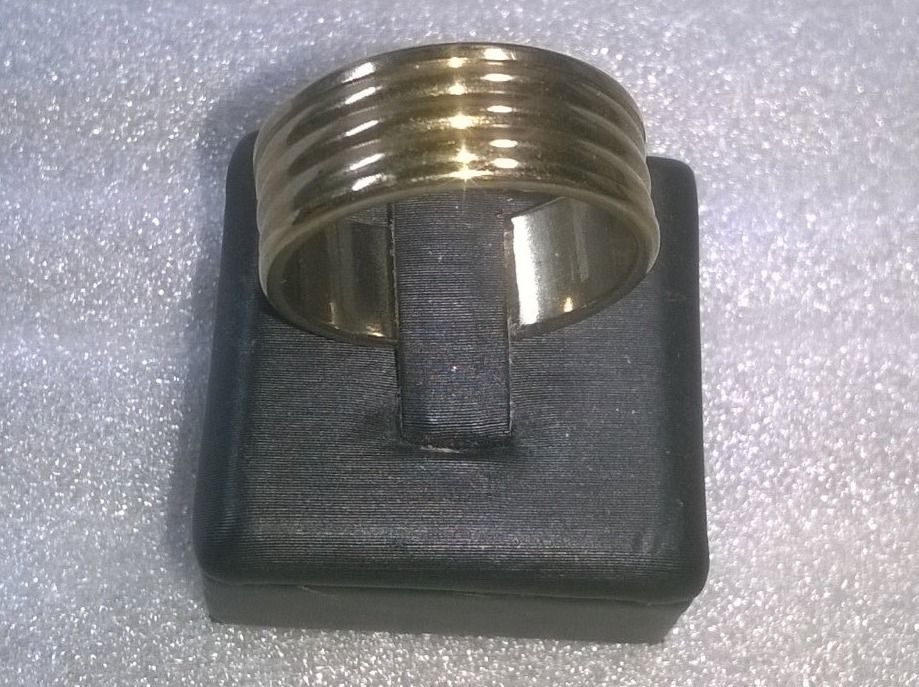 Anelli: ring edelsthal vergoldet,,,glanzig – Nuovo (secondo la descrizione) da Basel venduto da bijoutrie_4