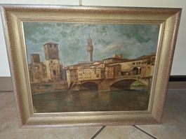 Oel-Bild Florenz ca. 50iger Jahre