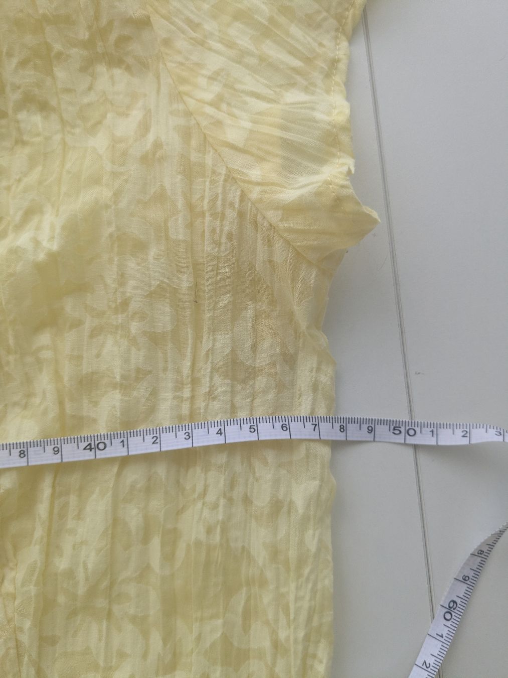 Camicette: Bluse Kurzarm gelb M&Co Grösse 38  Rüschen – Usato da Rorschach venduto da olg_5qq2 3