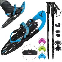 ALPIDEX Schneeschuhe Blue & Tragetasche