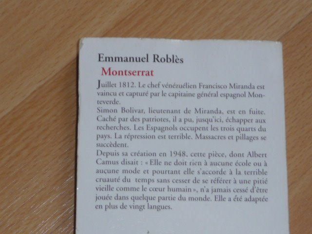 Libri: Montserrat - Emmanuel Roblès – Usato da Wettingen venduto da Egro2 1